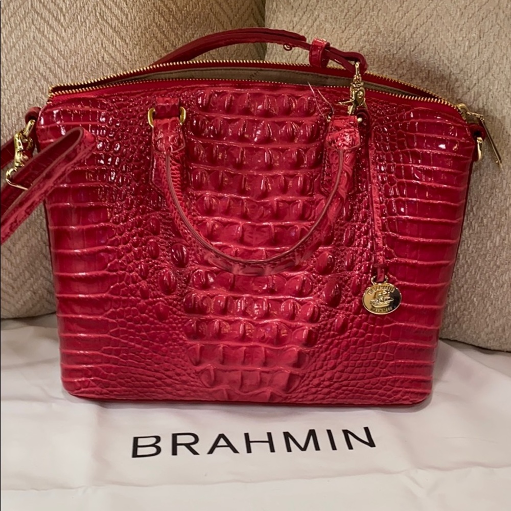 NWT Brahmin Duxbury Satchel in Ribbon